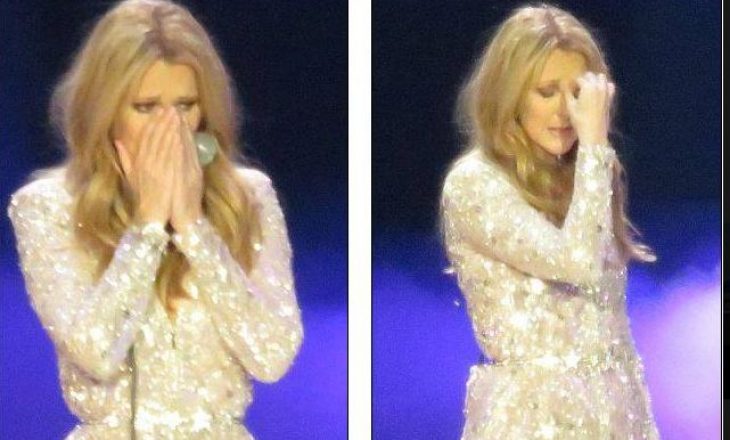 Celine Dion vajton burrin edhe në skenë