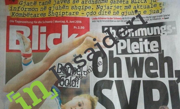 Gazeta zvicerane “Blick” raporton në shqip për kombëtaren shqiptare – rikthen flamurin me yll  