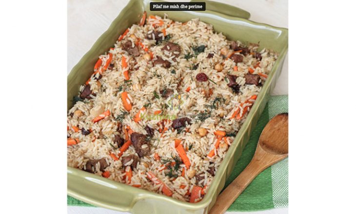 Pilaf me mish dhe perime