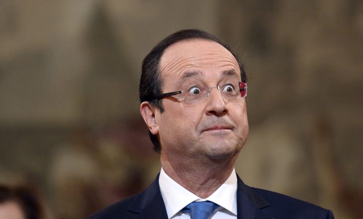 Fotografët e kapin presidentin Hollande me të dashurën