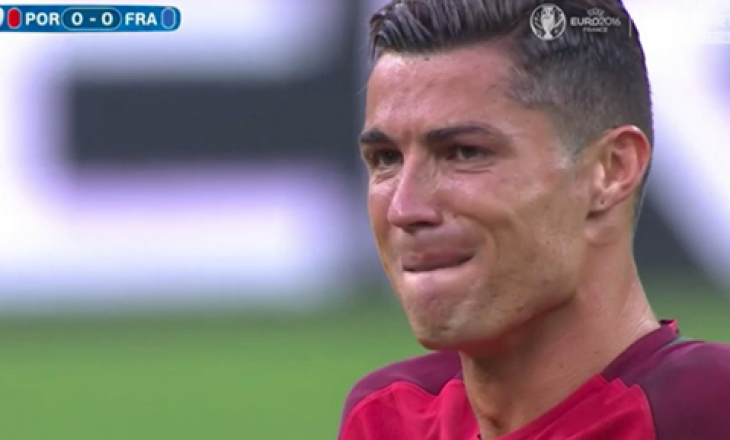 Lëndohet Ronaldo, nuk i mban as lotët