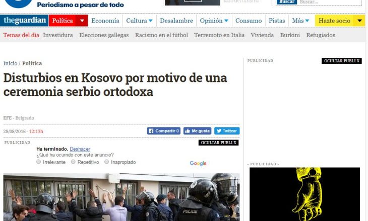 Mediet evropiane e pasqyrojnë kështu vizitën e parealizuar të serbëve në Mushtisht
