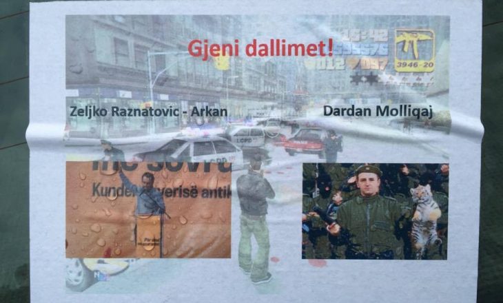 Shpërndahen afishe kundër Vetëvendosjes në qendër të Prishtinës