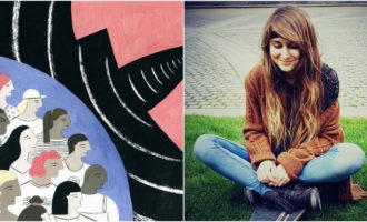 Vizatimi i shqiptares nga Kosova, ilustrim në New York Times