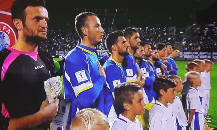 Himni i Kosovës intonohet për herë të parë në ndeshje zyrtare