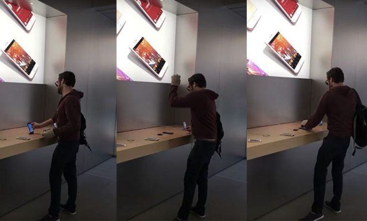 Një konsumator i Apple shkatërron 14 iPhone në një dyqan në Francë