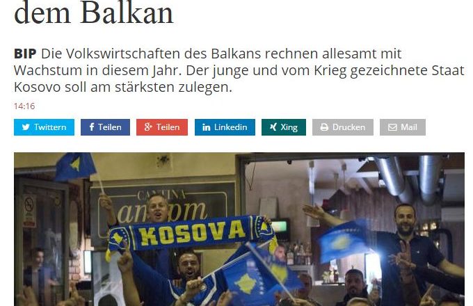 Handelszeitung: Kosova, “yll” i rritjes ekonomike në mesin e shteteve të Ballkanit