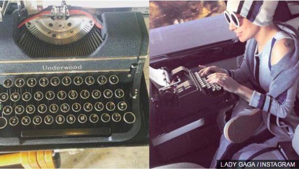 Lady Gaga këngën e re e ka shkruar në një makinë shkrimi