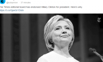 New York Times mbështet Hillary Clinton për presidente
