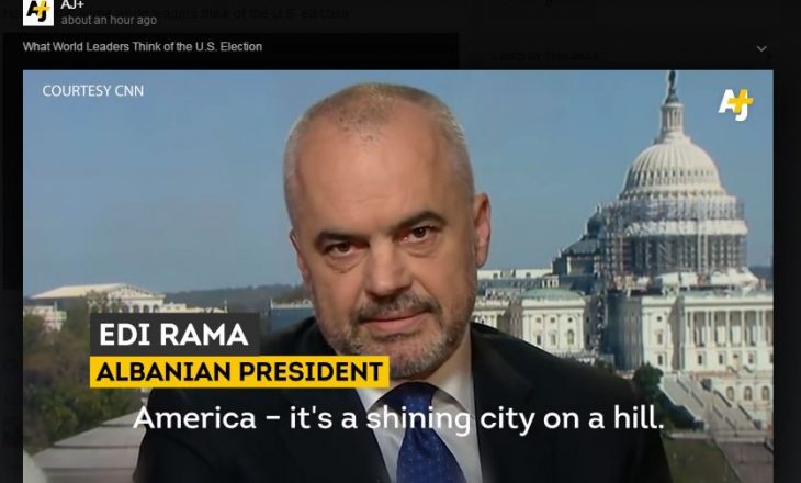 Rama citohet si president në videon “Çfarë mendojnë liderët botëror për zgjedhjet në SHBA”
