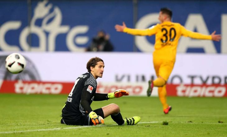 Tarashaj shënon golin e parë në Bundesligë, feston me shqiponjë