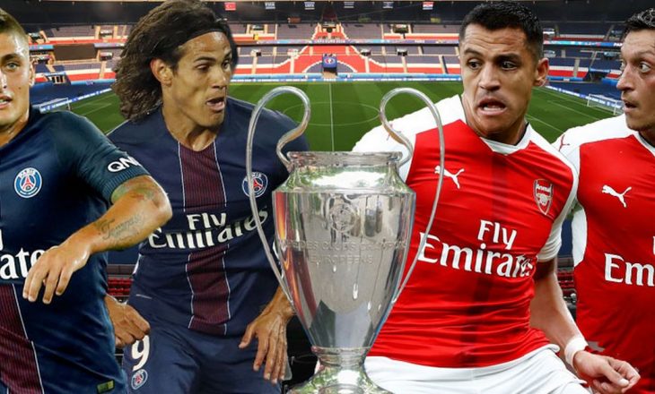 Formacionet zyrtare të ndeshjes Arsenal-PSG