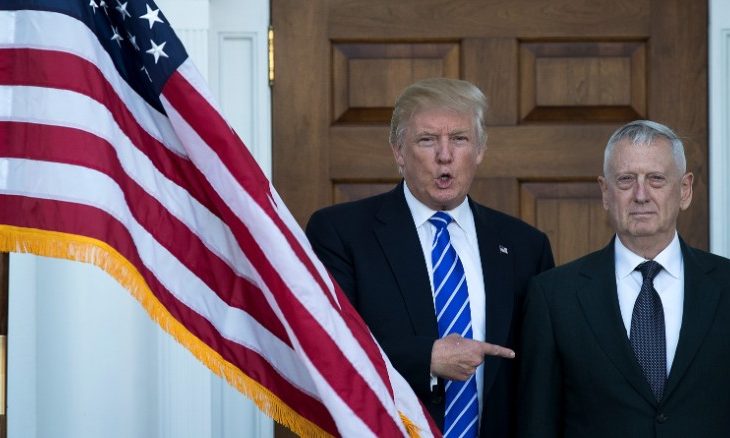 Trump kërkon gjeneralin James Mattis si Sekretar të Mbrojtjes