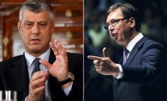 Thaçi dhe Vuçiqi me versione të ndryshme për agjendën e takimit në Bruksel