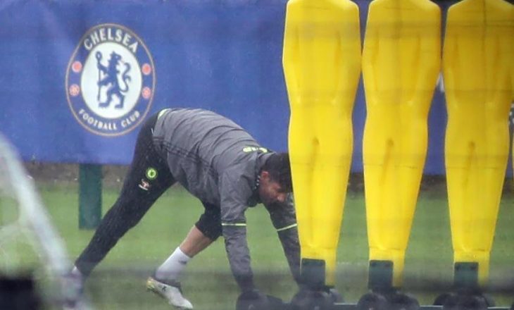 Diego Costa stërvitet pa skuadrën e Chelseat