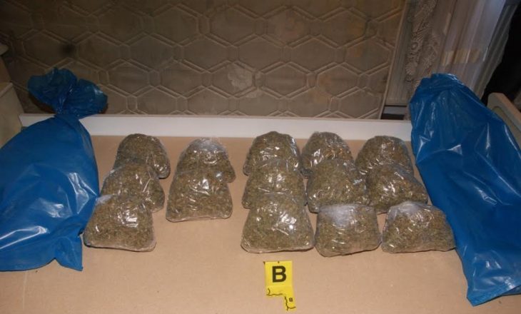 Policia konfiskon nga një person 8 kilogram marihuanë në Pejë