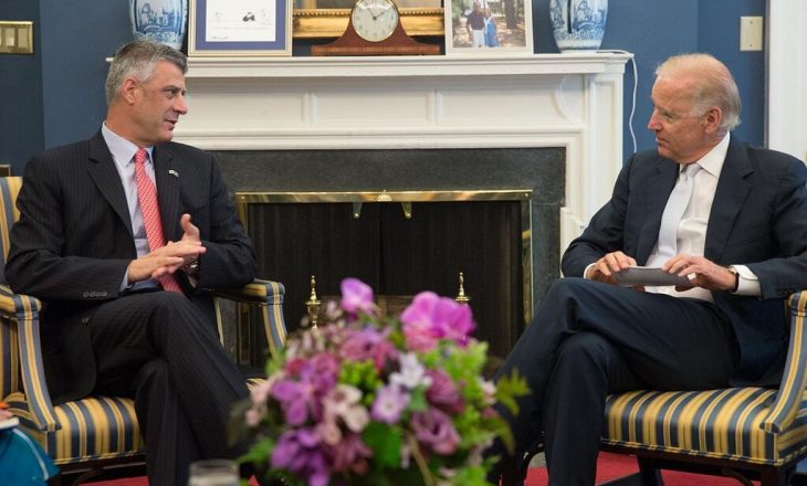 Presidenti Thaçi zhvillon bisedë telefonike me Joe Biden