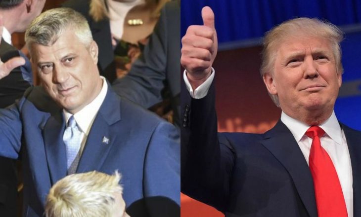 Thaçi thotë se nga Trump pret mbështetje vetëm për ushtrinë