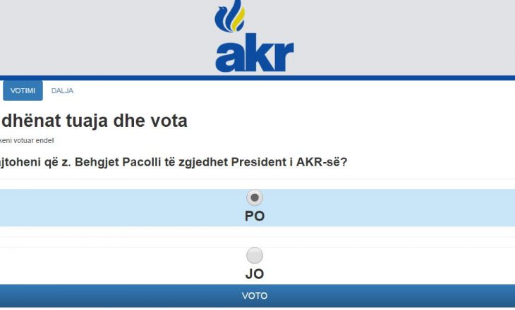 AKR sot zgjedhë presidentin – opsion vetëm Pacolli