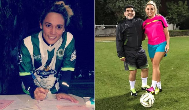 E dashura e Maradonës fillon futbollin në Argjentinë