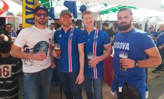 “Dardanët” mirëpresin tifozët e Islandës [video]