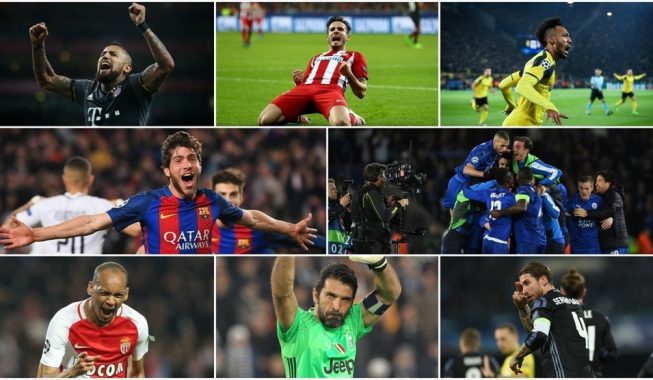 8 skuadrat çerekfinaliste në Ligën e Kampionëve
