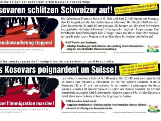 “Kosovarët therin zviceranin” – të enjtën vendimi i gjykatës për partinë zviceriane