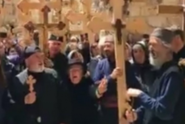 Pelegrinët e Serbisë, në Jerusalem këndojnë ‘Oj Kosovo, Kosovo’ [video]