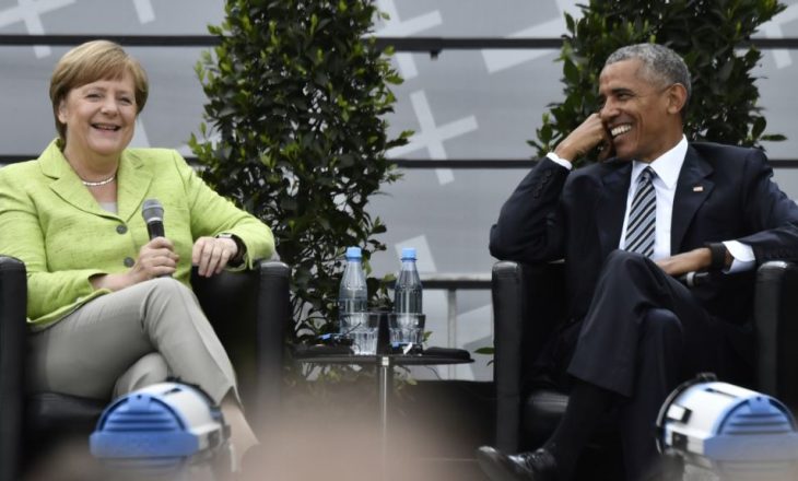 Obama lavdëron Merkelin