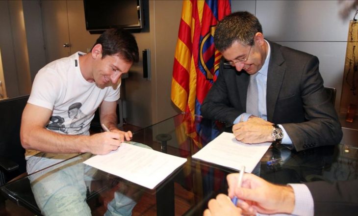 Messi, 50 milionë euro bonus nëse rinovon me Barcelonën