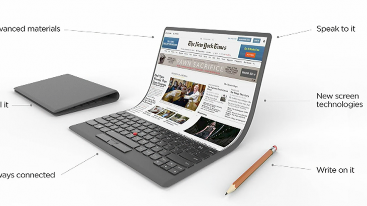 Lenovo zbulon laptopin e së ardhmes me ekrane që palosen