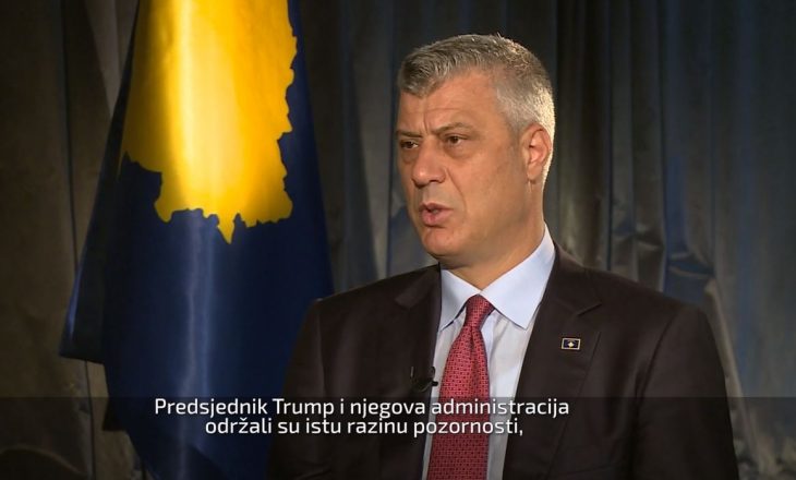 Thaçi në televizionin serb: Vuçiq e di se Kosova është e pavarur