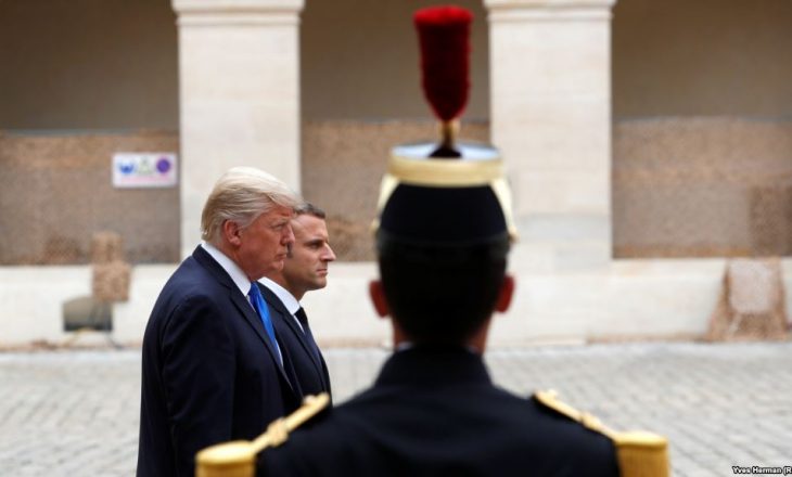 Macron pret Trumpin në Paris