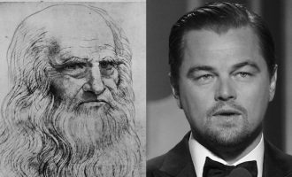 Di Caprio në rolin e Da Vincit në filmin biografik