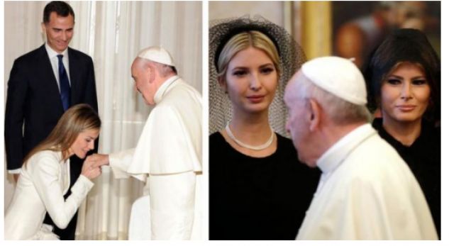 Pse gratë nuk mund të veshin rroba të bardha gjatë takimit me Papën?