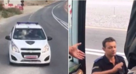 Skandali maqedonas, shfaqen pamjet kur polici bllokoi Skënderbeun në autobus