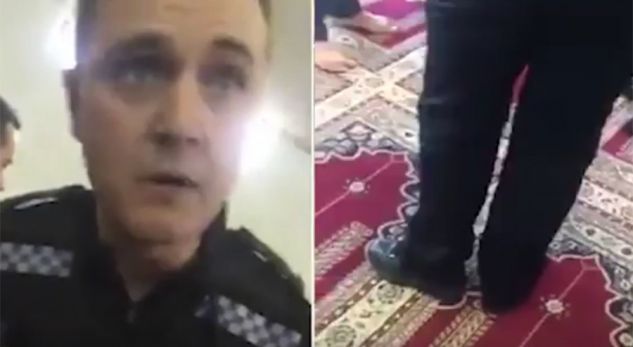 Policët futen me këpucë në xhami, përballen me besimtarët (Video)