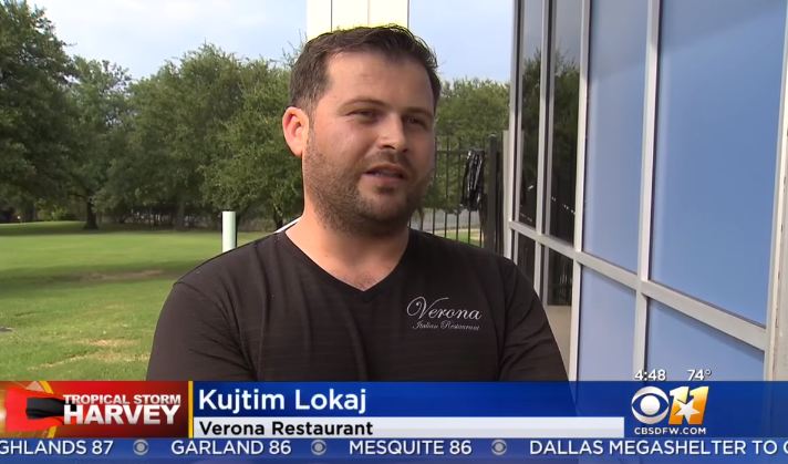 Kosovari me restorantin e tij ushqen të prekurit nga uragani