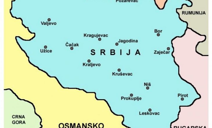 Kroacia ia kujton Serbisë hartën e kufijve pa Kosovën të pranuar më 1878