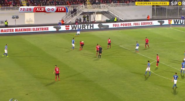 Ndryshon rezultati në ndeshjen Shqipëri – Itali [video]