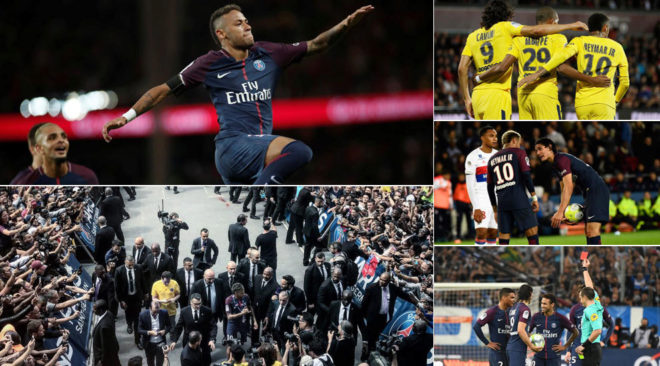 100 ditët e para të Neymarit në PSG – 11 gola, një karton i kuq dhe një përleshje