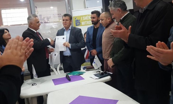AKR në Mitrovicë zyrtarizon koalicionin me këtë parti
