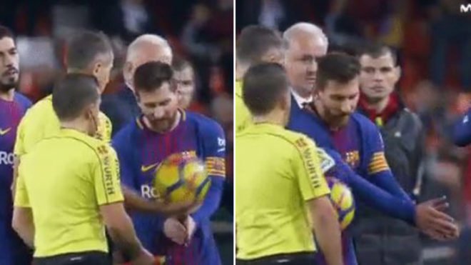 Mësohen fjalët që ia tha Messi gjyqtarit të ndeshjes pasi nuk iu pranua goli [Video]