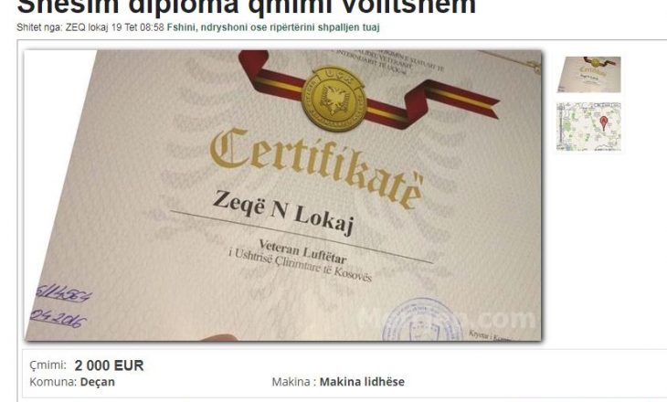 Veteranit i del në shitje certifikata në “merr jep”