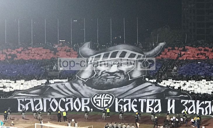 Koreografia e tifozëve të Partizanit (Foto)