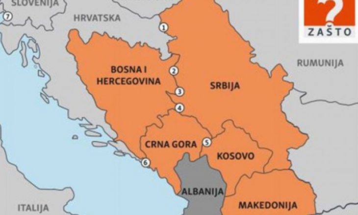 Edhe republikat e tjera ish-jugosllave kanë konteste kufitare