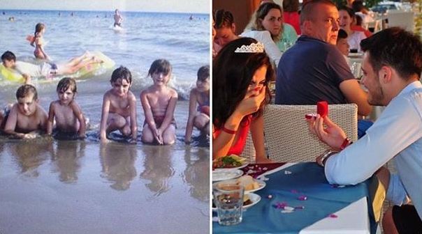Kosovari e gjen veten në fotografinë e fëmijërisë të gruas së tij