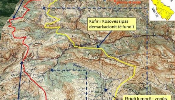 Dyshimet për falsifikim të hartave shtyjnë procedimin e demarkacionit