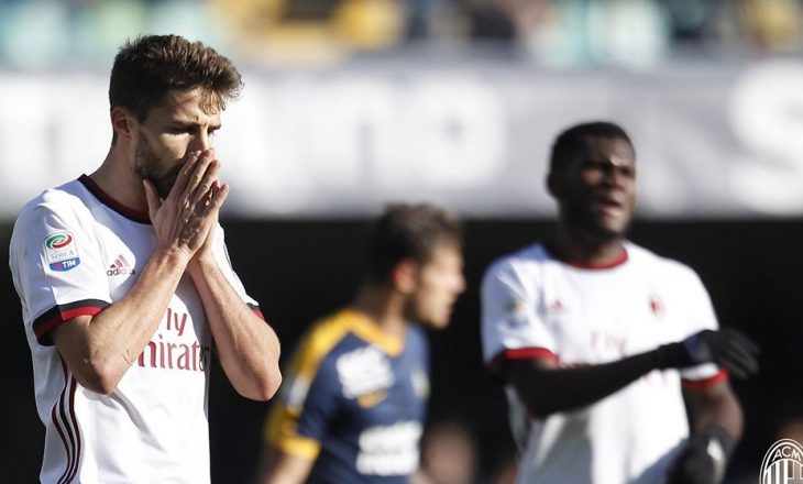 Milani ndëshkon futbollistët pas humbjes nga Hellas Verona