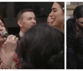 Dua Lipa bën pite, Merita Halili këndon ‘Doli goca në penxhere’ në Amerikë (VIDEO)